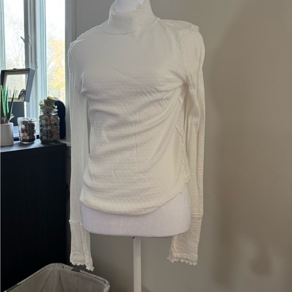 Elegant White Turtleneck Top